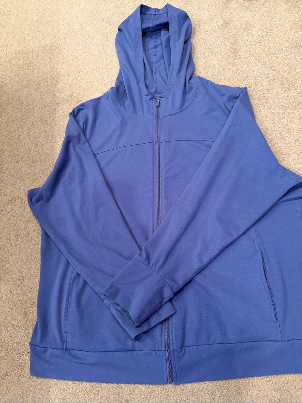 Women’s Danskin Now Blue Full-Zip Hooded Performance Jacket